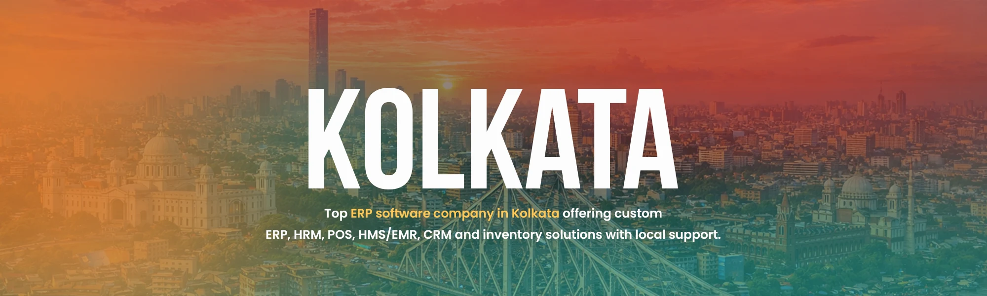 Kolkata City Skyline